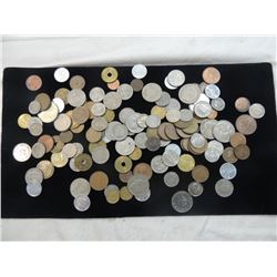 BAG FULL FOREIGN COINS