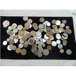 BAG FULL FOREIGN COINS