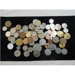 BAG FULL FOREIGN COINS