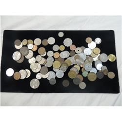 BAG FULL FOREIGN COINS