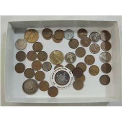 BOX LOT MISC COLLECTORS COINS