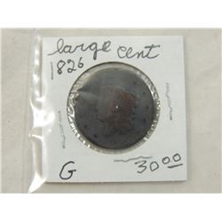 1826 LARGE CENT COIN