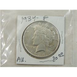 1934 P SILVER DOLLAR COIN