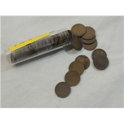 FULL ROLL 1912-1919 WHEAT PENNIES