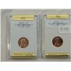 Image 1 : LOT 2 1971 & 1976 GRADED PENNIES