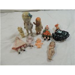 LOT 9 ANTIQUE & VINTAGE SMALL DOLLS