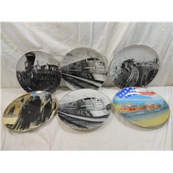 LOT 6 RAILWAY COMPANY COLLECTORS PLATES