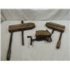 Image 2 : LOT 3 3 ANTIQUE WOODEN VISES