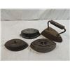 Image 1 : LOT 4 ANTIQUE SAD IRONS