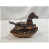Image 1 : VINTAGE COPPER? ROCKING HORSE COIN BANK