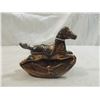 Image 2 : VINTAGE COPPER? ROCKING HORSE COIN BANK