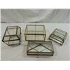 Image 2 : LOT 4 DECORATIVE GLASS BOXES