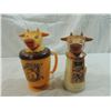 Image 1 : VINTAGE 1970s PLASTIC COW CREAMERS