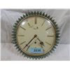 Image 2 : VINTAGE FUNGHANS GERMAN METAL STARBURST CLOCK