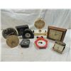 Image 1 : BOX LOT MISC SMALL VINTAGE CLOCKS