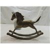 Image 2 : VINTAGE BRASS ROCKING HORSE