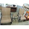 Image 1 : 3PC GLIDER SET CHAIRS & SIDE TABLE