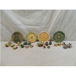 LOT 4 VINTAGE RESIN MINIATURE TEA SETS