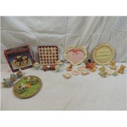 LOT 5 VINTAGE RESIN MINIATURE TEA SETS