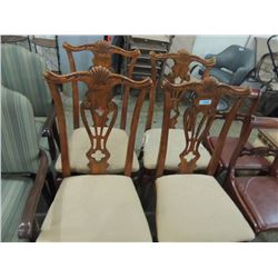 LOT 4 ELEGANT DINING CHAIRS