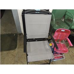 METAL FRAME FOLDING PATIO CHAIR