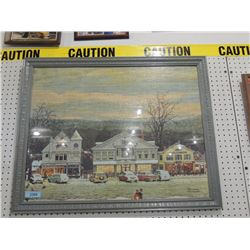 NORMAN ROCKWELL PRINT PUZZLE FRAMED