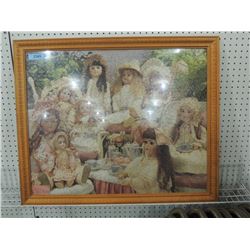 VINTAGE DOLLS PUZZLE FRAMED