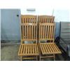 Image 1 : LOT 6 WOODEN FOLDING CHAIRS
