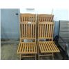 Image 2 : LOT 6 WOODEN FOLDING CHAIRS