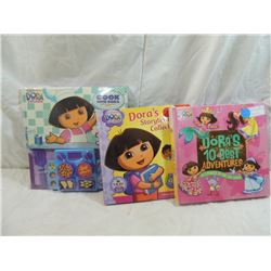 LOT 3 DORA THE EXPLORER BOOKS