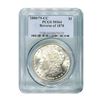 Image 1 : 1880 / 79 - CC Reverse of 1878 $1 Morgan Silver Dollar - PCGS MS64
