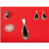 Image 2 : Sterling and Black Onyx Jewelry Group