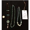Image 2 : Group of 3 Turquoise and Sterling Necklaces