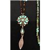 Image 6 : Group of 3 Turquoise and Sterling Necklaces