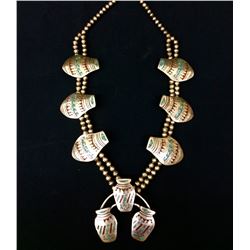 Vintage Unique Squash Blossom Necklace