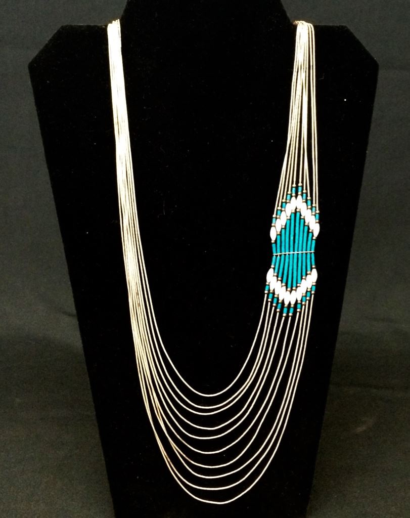 Multistrand Liquid Silver Necklace