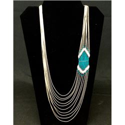 Multi-strand Liquid Silver Necklace