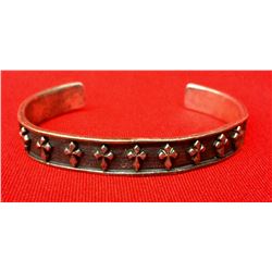 Vintage Sterling Cuff Bracelts - Crosses