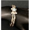 Image 1 : Heavy Twisted Wire Cuff with Nice Turquoise