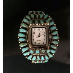 Vintage Cluster Watch Cuff by Lura Moses Begay (Navajo)