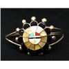 Image 1 : Zuni Inlay Sunface Cuff Bracelet