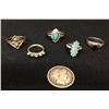 Image 2 : Group of 5 Fred Harvey Era Rings