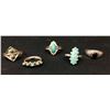 Image 5 : Group of 5 Fred Harvey Era Rings