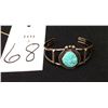 Image 4 : Nice older Cuff Bracelet With Great Turquoise