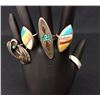 Image 1 : Group of 5 Vintage Navajo Rings