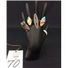 Image 2 : Group of 5 Vintage Navajo Rings