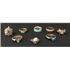Image 3 : Group of 8 Vintage Navajo Rings