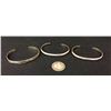 Image 1 : Group of 3 Sterling Bracelets
