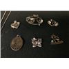 Image 5 : Group of Sterling Pendants / Necklaces