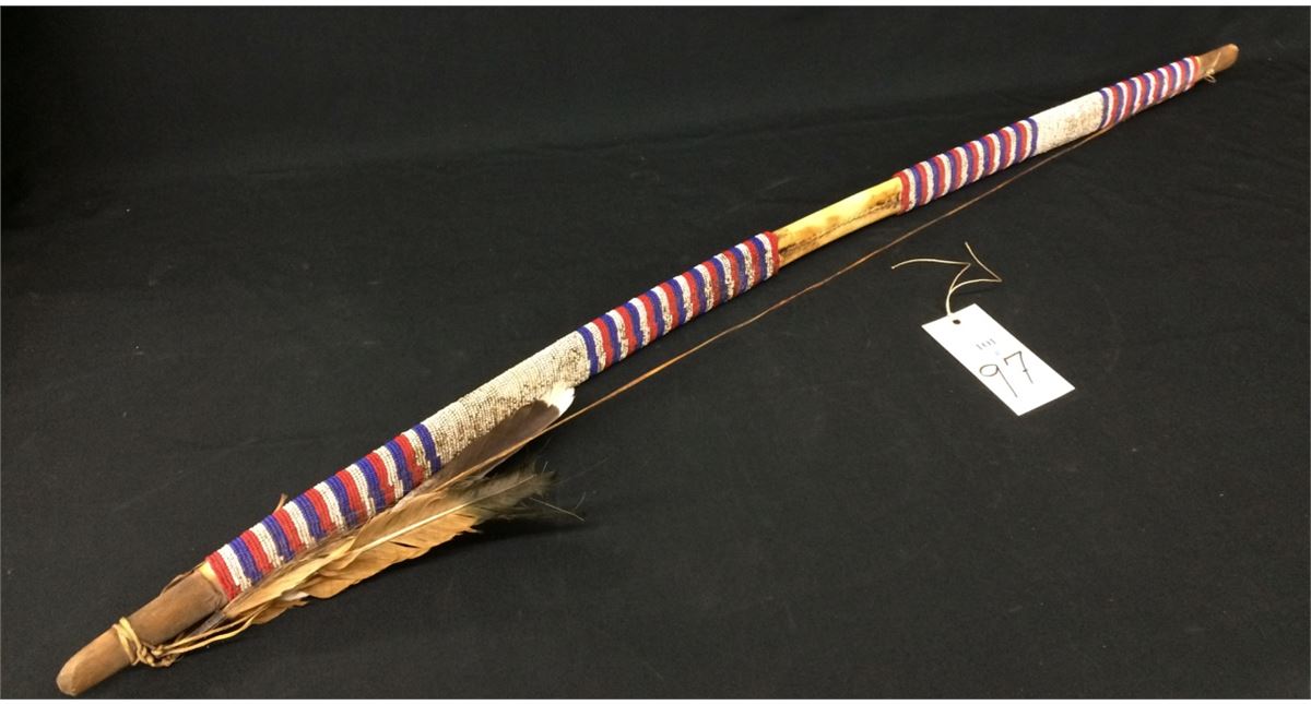 Vintage Beaded Sioux Indian Bow